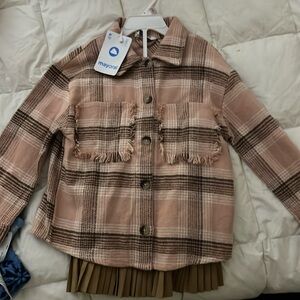 New Mayoral plaid jacket and skirt